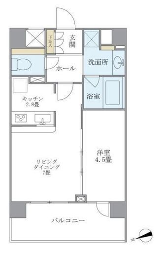 プレミアコンフォート西荻窪 324 間取り図