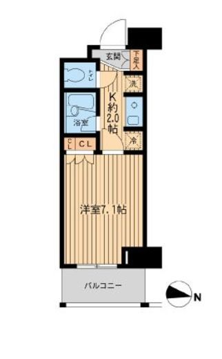 エコロジー東陽町 409 間取り図