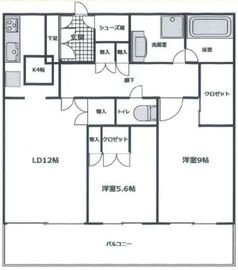 ブリリアタワー東京 22階 間取り図