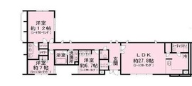 ヒルグラン代々木 101 間取り図