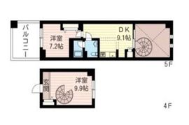 レジデンスシャルマン月島 427 間取り図