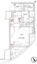 グランティアラ新御徒町アジールコート 3階 間取り図