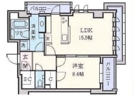 プレミアム白金台 302 間取り図