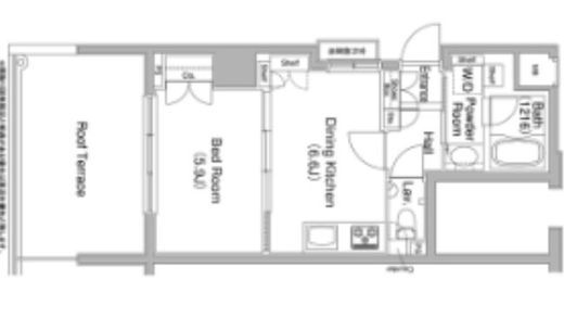 コンフォリア西早稲田 404 間取り図