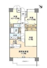 ブリリアントヨス 204 間取り図
