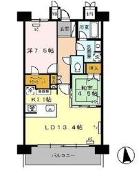 ロイヤルパークス西新井 217 間取り図
