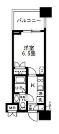 レジディア錦糸町 410 間取り図