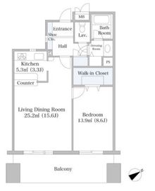上野5号館ハイツ 1105 間取り図