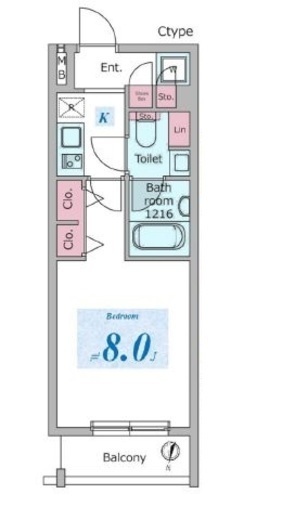 ドゥーエ板橋区役所前 404 間取り図