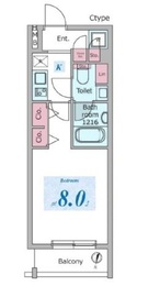 ドゥーエ板橋区役所前 404 間取り図