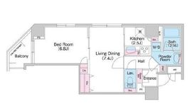 コンフォリア銀座イースト弐番館 1205 間取り図