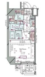 コンシェリア麻布十番TOKYOPREMIUM 9階 間取り図