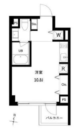 JMFレジデンス世田谷三宿 307 間取り図
