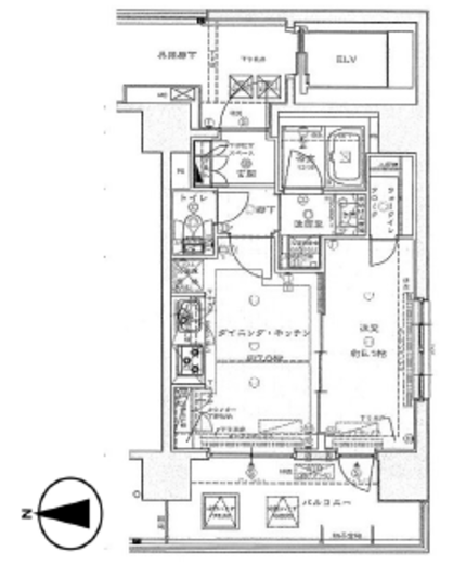 サンクレイドル上野2 10階 間取り図