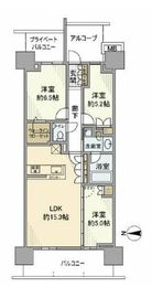 グランドメゾン品川シーサイドの杜 6階 間取り図