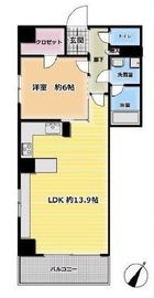 メトロフロント神田 706 間取り図