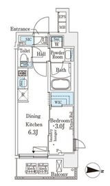 IPSE住吉 (イプセ住吉) 403 間取り図
