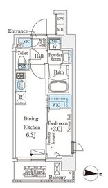 IPSE住吉 (イプセ住吉) 803 間取り図