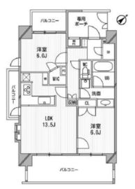 ライオンズシティ白金高輪 1101 間取り図