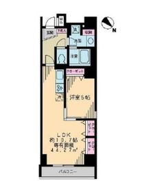 アーク銀座京橋 1002 間取り図