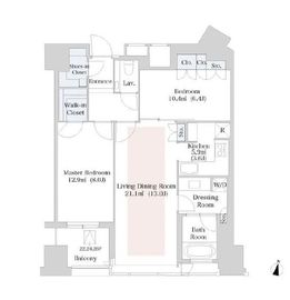 ラ・トゥール新宿 24階 間取り図