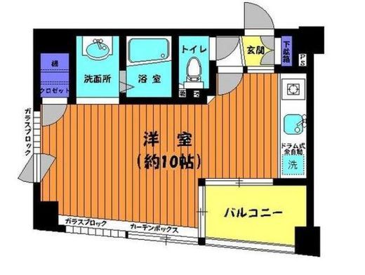 アクシルコート東中野 6階 間取り図
