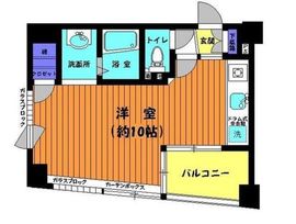 アクシルコート東中野 6階 間取り図