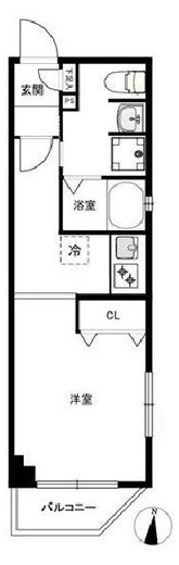 クリアルプレミア目黒 (CREALpremier目黒) 4階 間取り図