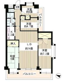 パークハイツ駒込 601 間取り図