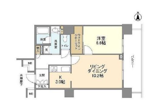 豊洲シエルタワー 30階 間取り図