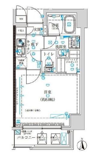 ヴァースクレイシア菊川ステーションサイト 4階 間取り図
