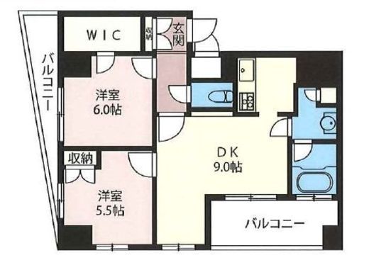 エスティメゾン浅草駒形 906 間取り図