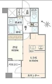 クレヴィア日本橋水天宮前 4階 間取り図