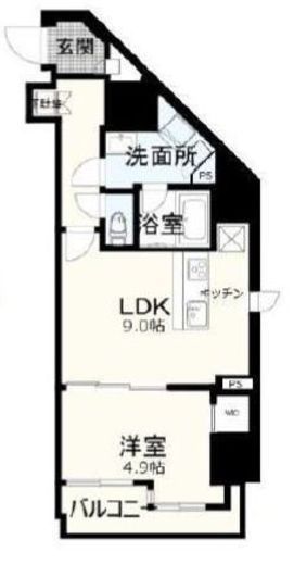 プレセダンヒルズ文京本駒込 14階 間取り図