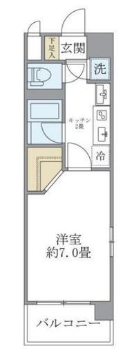 イーストコート芝 701 間取り図