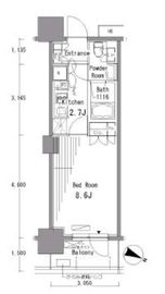 パークアクシス東十条 702 間取り図