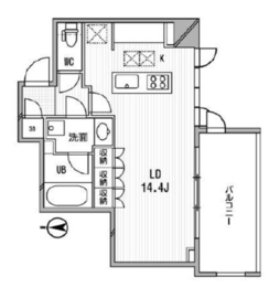 アーデン木場 1F2 間取り図