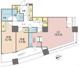 ザ・パークハウス西新宿タワー60 57階 間取り図