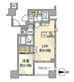 クリオ千代田御茶ノ水 3階 間取り図