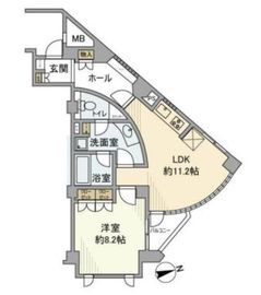 藤和シティホームズ中目黒イディオ 1階 間取り図