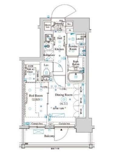 ARKMARK四谷左門町 (アークマーク四谷左門町) 502 間取り図