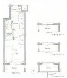 スカイコートルアナ御殿山 302 間取り図