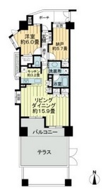 コスモ高輪シティフォルム 1階 間取り図