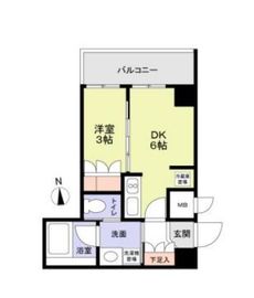 ジオエント中野 207 間取り図
