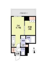 ジオエント中野 206 間取り図