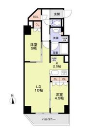 ジオエント中野 703 間取り図
