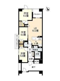 ファインレジデンス三田 3階 間取り図