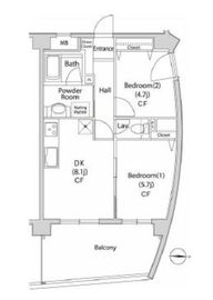 グレイスコート池尻大橋 2階 間取り図