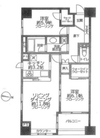 ファミールヒルズ本郷東大前 6階 間取り図