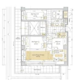 プレミスト赤坂檜町公園 4階 間取り図